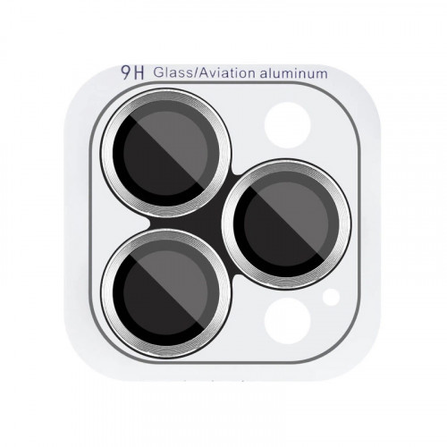 Защитное стекло Monblan для камеры iPhone 16 Pro/16 Pro Max Metal Ring Series (Silvery)